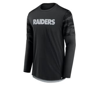 Men's Fanatics Las Vegas Raiders Black / Silver Square Off Long Sleeve T-Shirt L